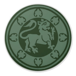 中世ライオン セラミックノブ