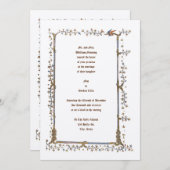 中世ライトドラゴン結婚式招待状 招待状 (正面/裏面)