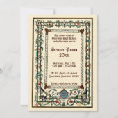 中世ライトプロム 招待状 (正面)