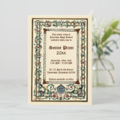 中世ライトプロム 招待状 (スタンド正面)