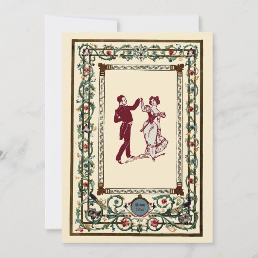 中世ライトプロム 招待状 (裏面)