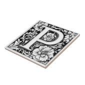 中世ライトレターP タイル (側面)