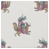 中世リス騎士 ファブリック (クローズアップ)