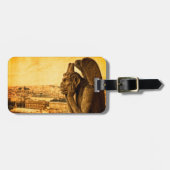 中世ルストリージュガルゴイレアットノートルダム，パリ ラゲッジタグ (正面横)