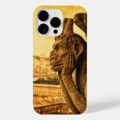 中世ルストリージュガルゴイレアットノートルダム,パリ iPhoneケース (裏面)