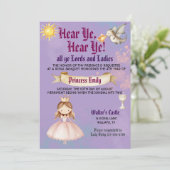 中世ルネサンスのプリンセス誕生日招待状 招待状 (スタンド正面)