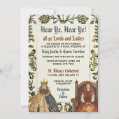 中世ルネサンス王室ウェディング 招待状 (正面)