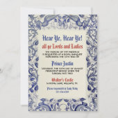 中世ルネサンス誕生日招待状 招待状 (正面)