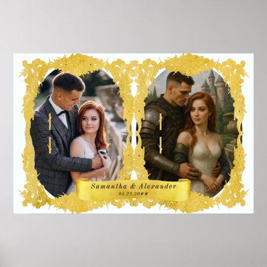 中世ルネサンス騎士レンフェアカスタム写真 ポスター (正面)