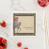 中世ルネサンス騎士レンフェアベイビーシャワー スタンダードカクテルナプキン (インサイチュ)