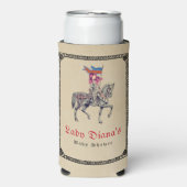 中世ルネサンス騎士レンフェアベイビーシャワー スリム缶クーラー (Seltzer正面)