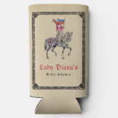 中世ルネサンス騎士レンフェアベイビーシャワー スリム缶クーラー (裏面)