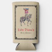 中世ルネサンス騎士レンフェアベイビーシャワー スリム缶クーラー (正面)