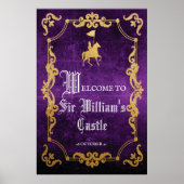 中世ルネッサンスのウェルカムサインのポスター ポスター (正面)