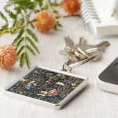 中世ルネッサンスのタペストリー羊飼いと羊 キーホルダー (側面)