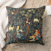 中世ルネッサンスのタペストリー羊飼いと羊 クッション (ブランケット)