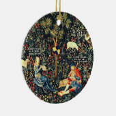 中世ルネッサンスのタペストリー羊飼いと羊 セラミックオーナメント (右)