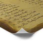 中世ルネッサンスの座席表12表 ポスター (角)