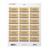 中世ルネッサンスの梅の大型出荷ラベル ラベル (フルシート)