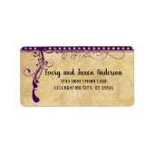 中世ルネッサンスの梅の大型出荷ラベル ラベル (正面)