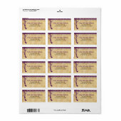 中世ルネッサンスウルトラバイオレットRSVPアドレス ラベル (フルシート)