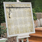 中世ルネッサンスエレガントの座席表 ポスター