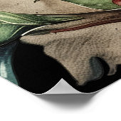 中世ルネッサンススクロール誕生日 ポスター (角)