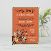 中世ルネッサンスナイト誕生日 招待状 (スタンド正面)