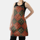 中世ルネッサンスヘラルドライオンレオパードメタリック エプロン (インサイチュ)