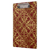 中世ルネッサンスヘラルドライオンレオパードメタリック クリップボード (左)