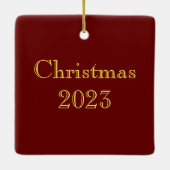 中世ルネッサンスヘラルドライオンレオパードメタリック セラミックオーナメント (裏面)