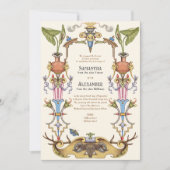 中世ルネッサンス中世レンフェレ結婚ス 招待状 (正面)