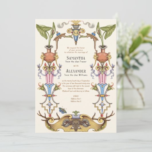 中世ルネッサンス中世レンフェレ結婚ス 招待状 (スタンド正面)