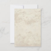 中世ルネッサンス中世ヴィンテージRSVPカード 出欠カード (裏面)