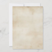 中世ルネッサンス子供の誕生日招待状 招待状 (裏面)