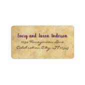 中世ルネッサンス差出人住所 ラベル (正面)