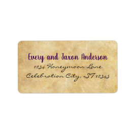 中世ルネッサンス差出人住所 ラベル