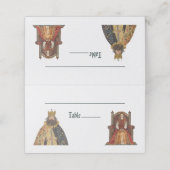 中世ルネッサンス王室のス結婚座席表 プレイスカード (外部開封)