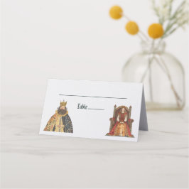 中世ルネッサンス王室のス結婚座席表 プレイスカード