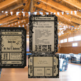 中世ルネッサンス結婚スの反応カード 招待状