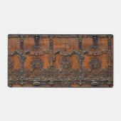 中世レザー素朴アイアンプリントデスクマット デスクマット (正面)