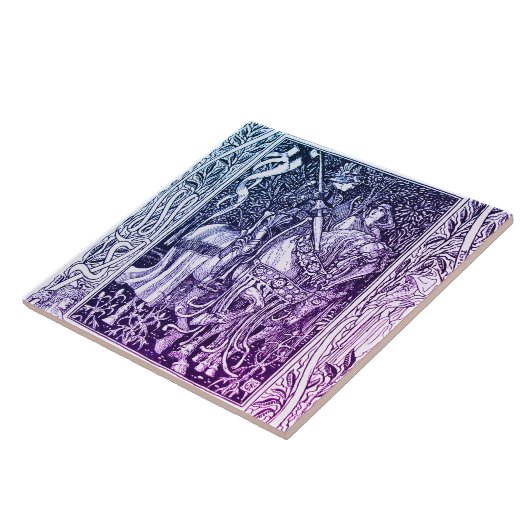 中世レジェンズレディーアンドナイトの馬のフローラ タイル (側面)