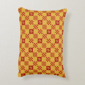 中世レッドイエローマジカルファンタジー紋章 アクセントクッション (裏面(縦))