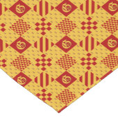 中世レッドイエローマジカルファンタジー紋章 ショートテーブルランナー (コーナー)