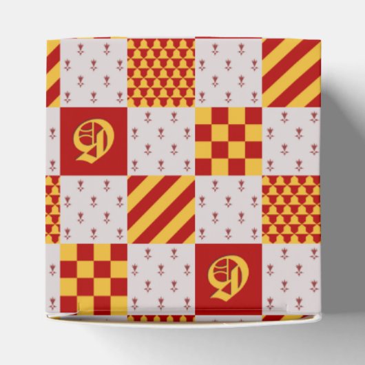 中世レッドイエローマジカルファンタジー紋章 フェイバーボックス (上部)