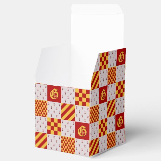 中世レッドイエローマジカルファンタジー紋章 フェイバーボックス (オープン)