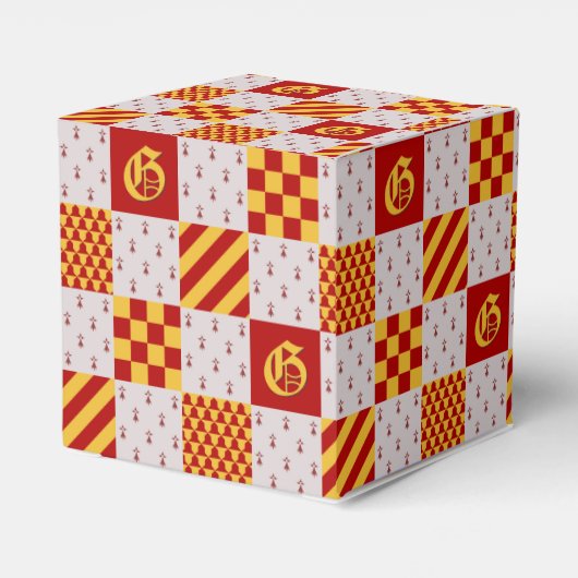 中世レッドイエローマジカルファンタジー紋章 フェイバーボックス (裏面サイド)