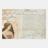 中世レディースラッピング紙 ラッピングペーパーシート (正面3)