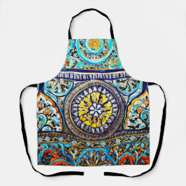 中世ロマンイタリアンマスペインのジョリカフローラ エプロン