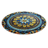 中世ロマンイタリアンマスペインのジョリカフローラ カッティングボード (角)